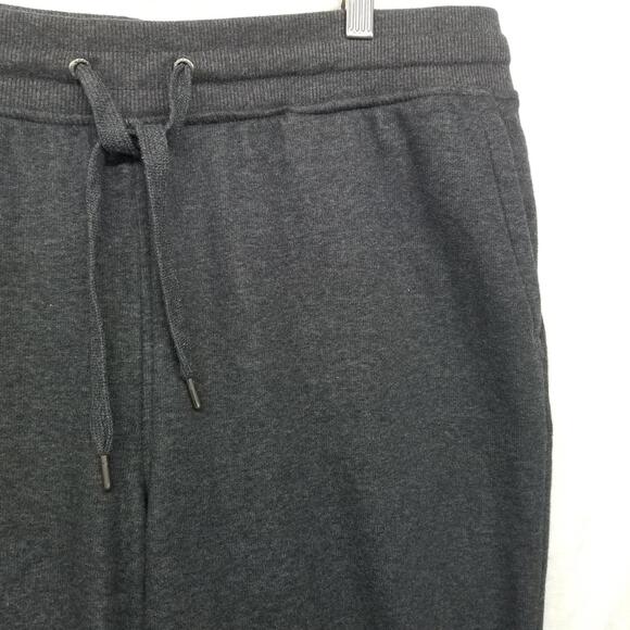 Orvis Luxe Fleece Jogger Pants Large Charcoal Gray Lounge Pant - Picture 6 of 12